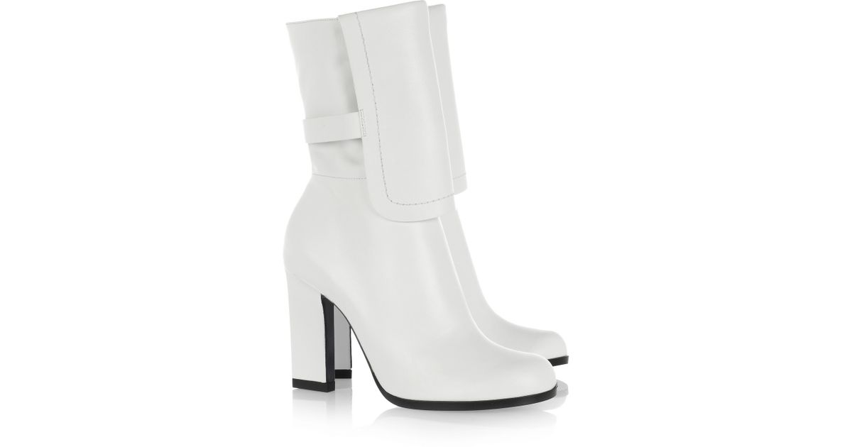 jil sander white boots