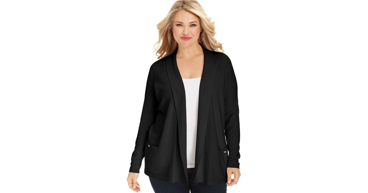 jones new york open front cardigan