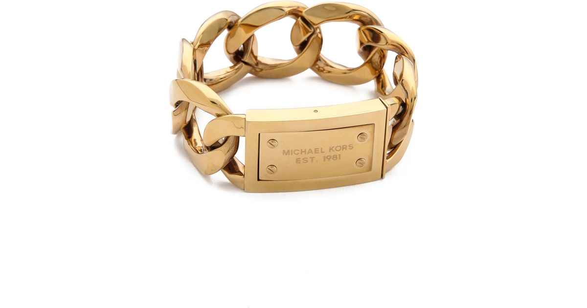 michael kors gold chain bracelet