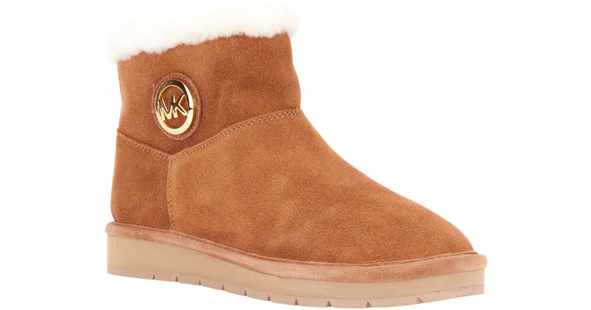 Michael Kors Shearling Lined Ankle Boot 