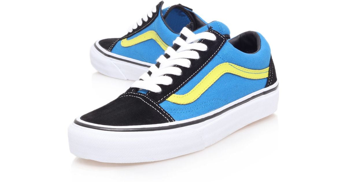 vans black and blue old skool vans black and blue old skool