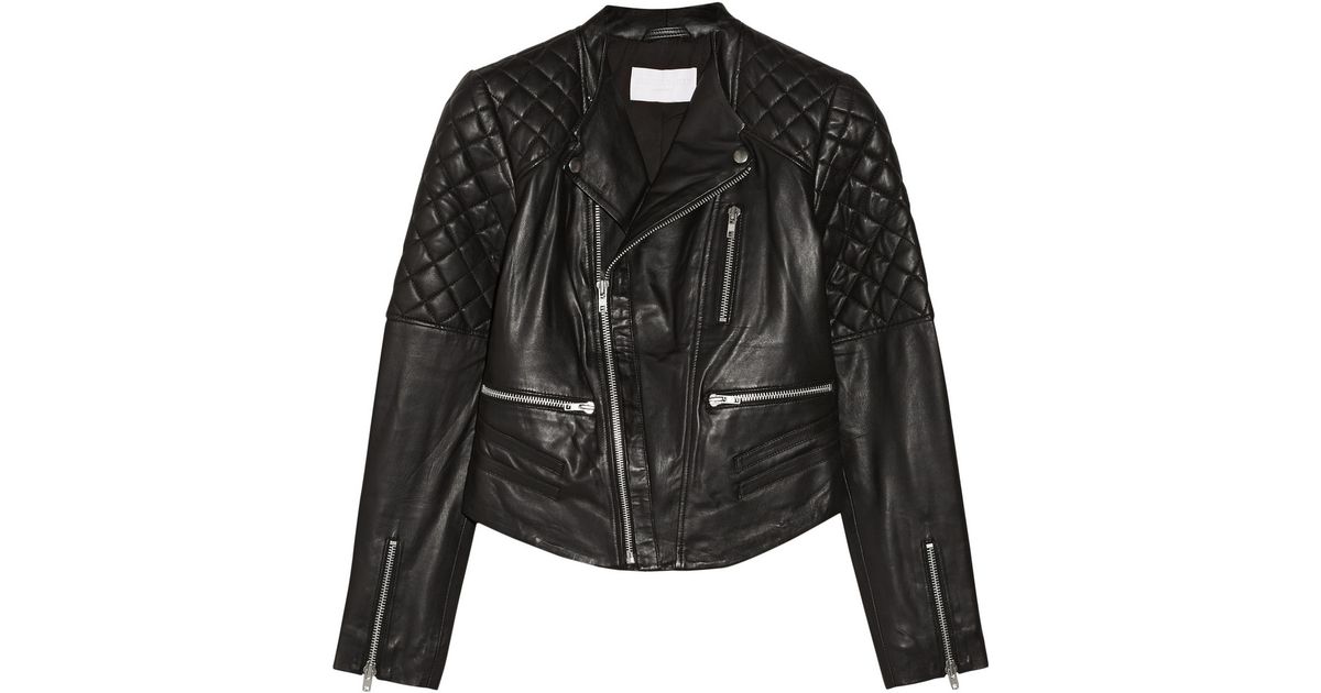 W118 By Walter Baker Black Mindy Leather Biker Jacket