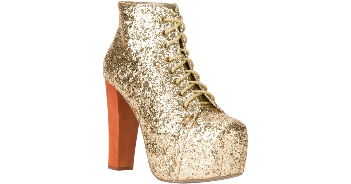 Jeffrey Campbell Lita Glitter Embellished Bootie in Metallic Lyst