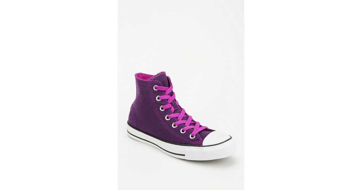neon purple converse