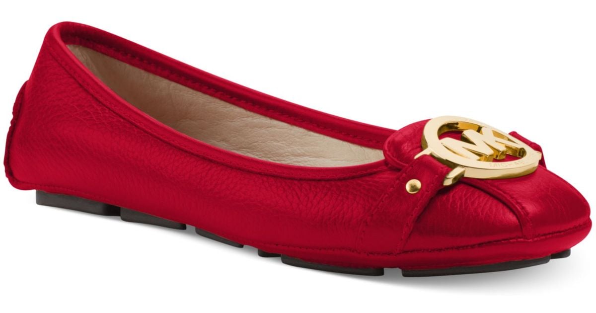 red michael kors shoes