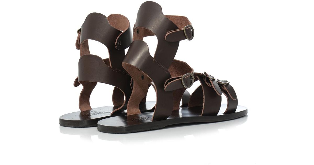 Ancient Greek Sandals Achilles Leather Sandals in Brown for Men | Lyst