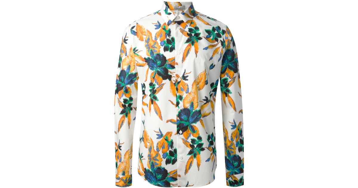 Balenciaga Floral Print Shirt for Men 