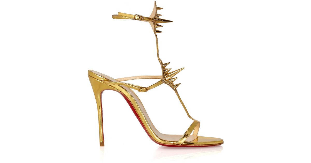 christian louboutin metallic shoes