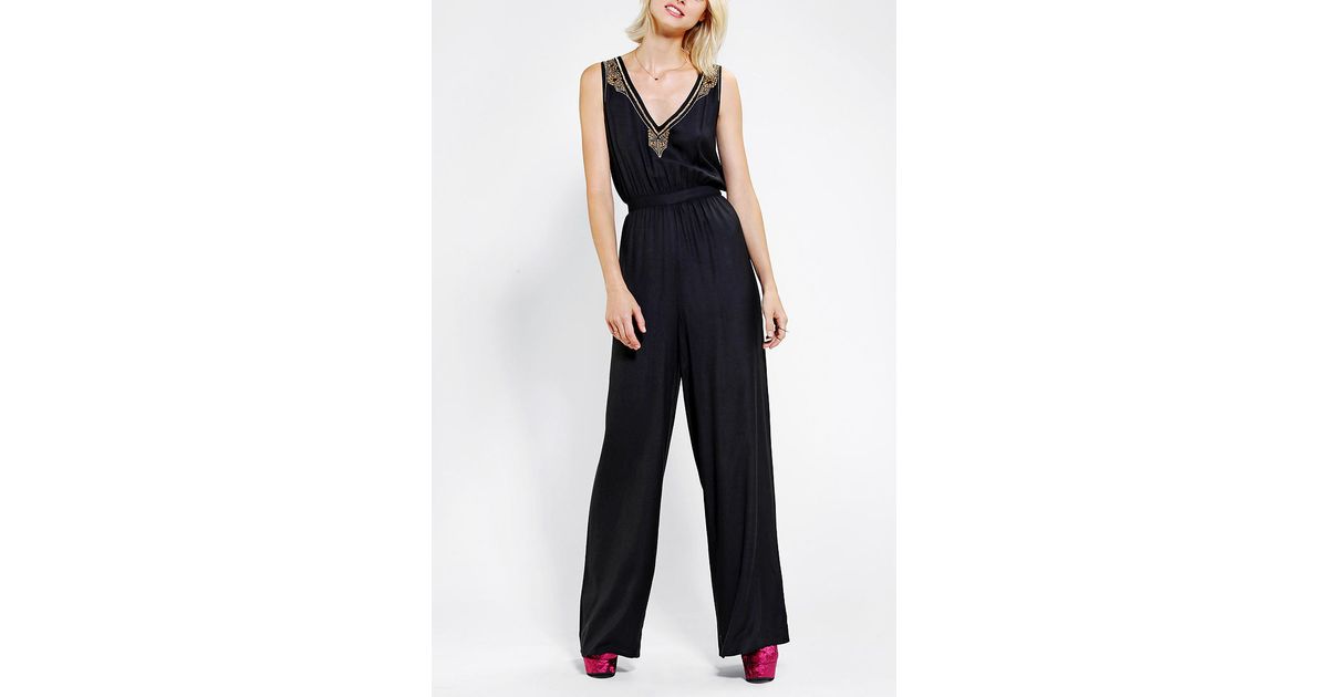 urban outfitters black jumpsuit