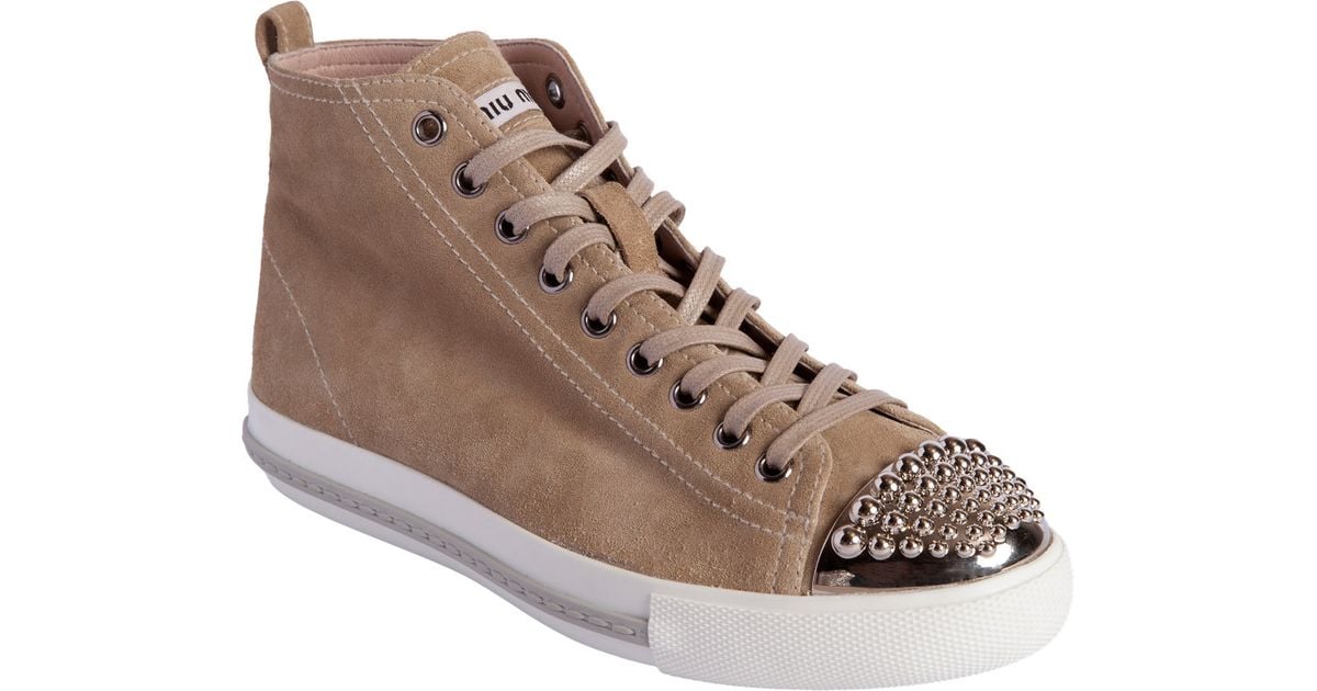 miu miu sneakers cap toe