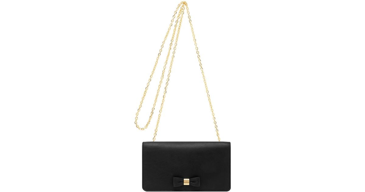 Mulberry Bow Clutch Wallet in Black Lyst