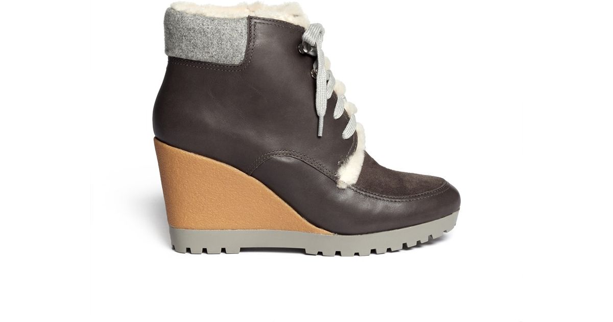cole haan wedge booties