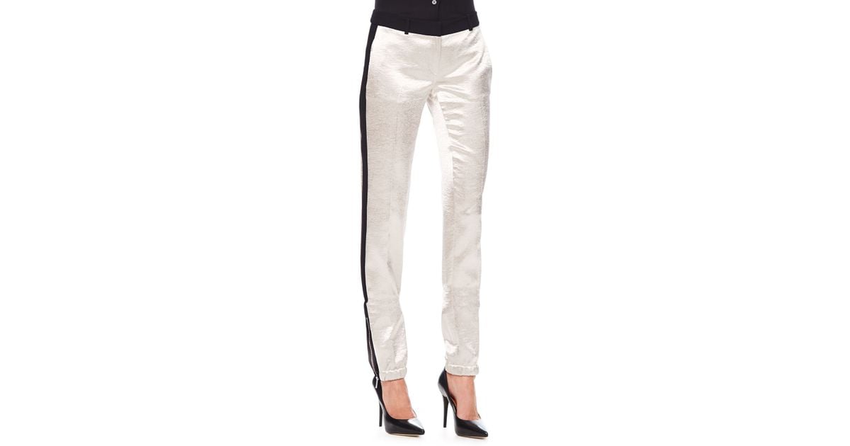 michael kors pants silver