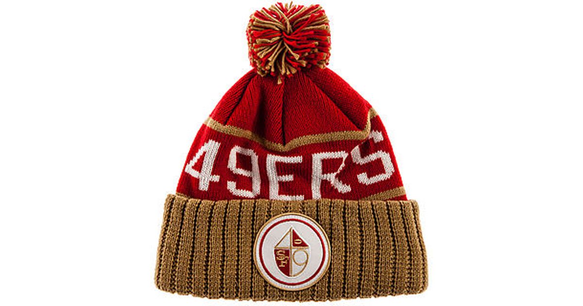 mitchell and ness 49ers beanie