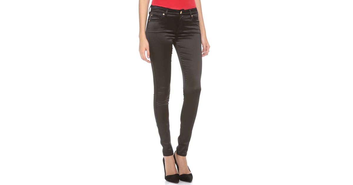 7 For All Mankind The Skinny Pants in Black Lyst