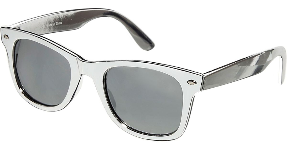 silver wayfarer sunglasses