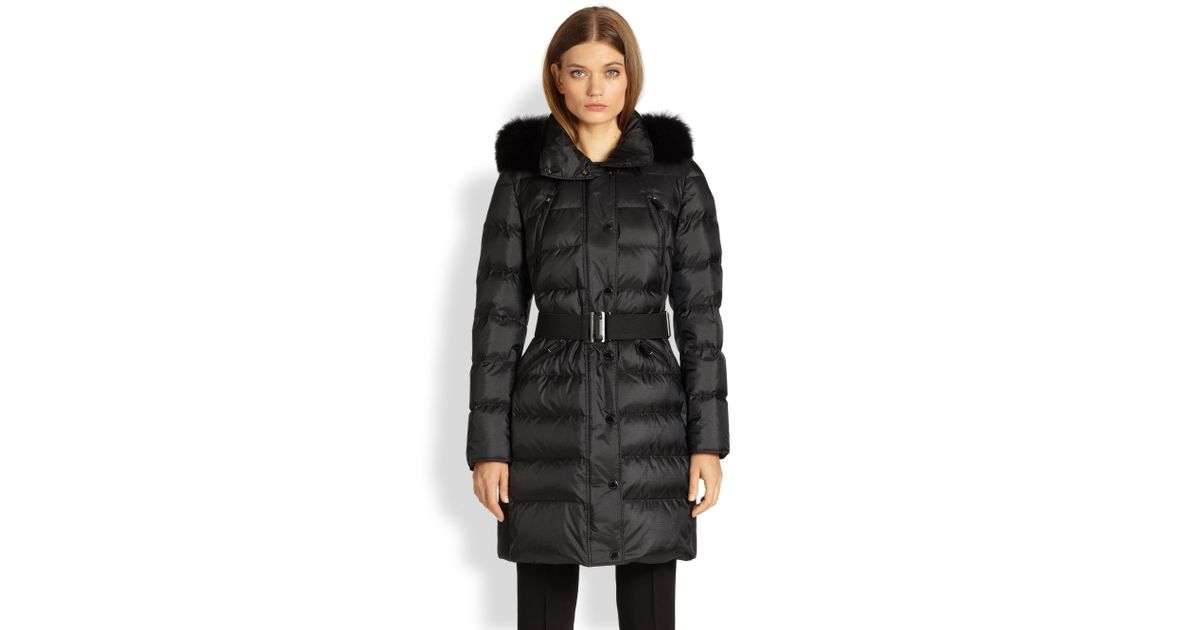 burberry longline puffer