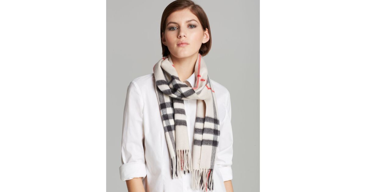 giant check cashmere scarf