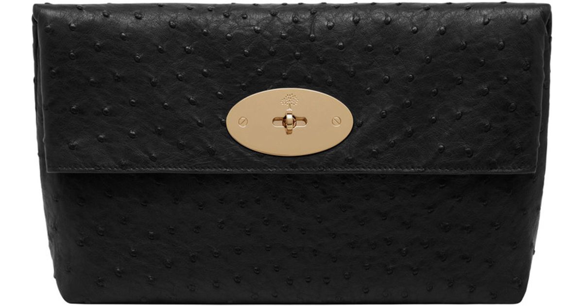 Mulberry Clemmie Clutch in Black | Lyst