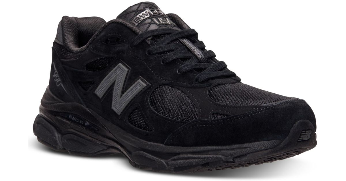 New Balance Mens 990v3 Running Sneakers From Finish Line in Black for ...