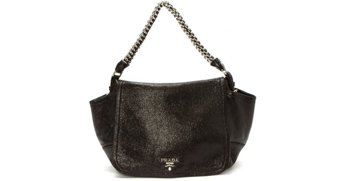 prada saffiano lux chain shoulder bag prada saffiano lux chain shoulder bag