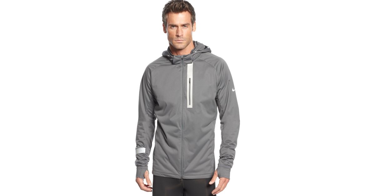 Nike Element Shield Hooded Jacket in Gray for Men