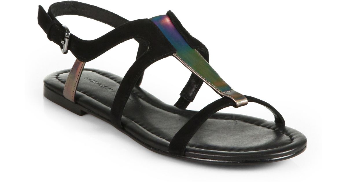 iridescent sandals
