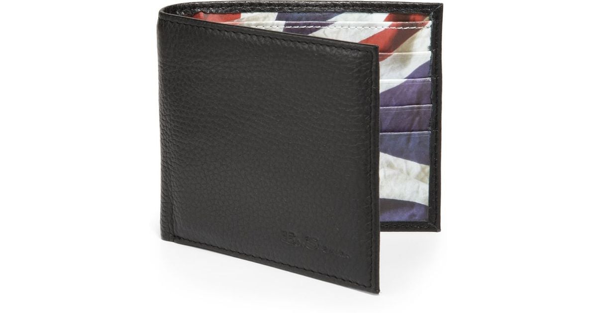 NEW Mens Top Quality LEATHER Bi-Fold WALLET by Retro UNION JACK Face Gift Box 