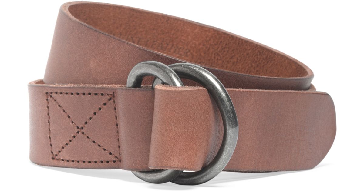 Brooks Brothers Leather D-ring Belt in Brown for Men | Lyst