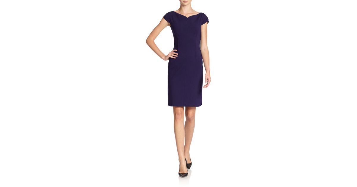 tahari purple dress