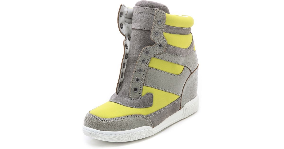 low wedge sneakers