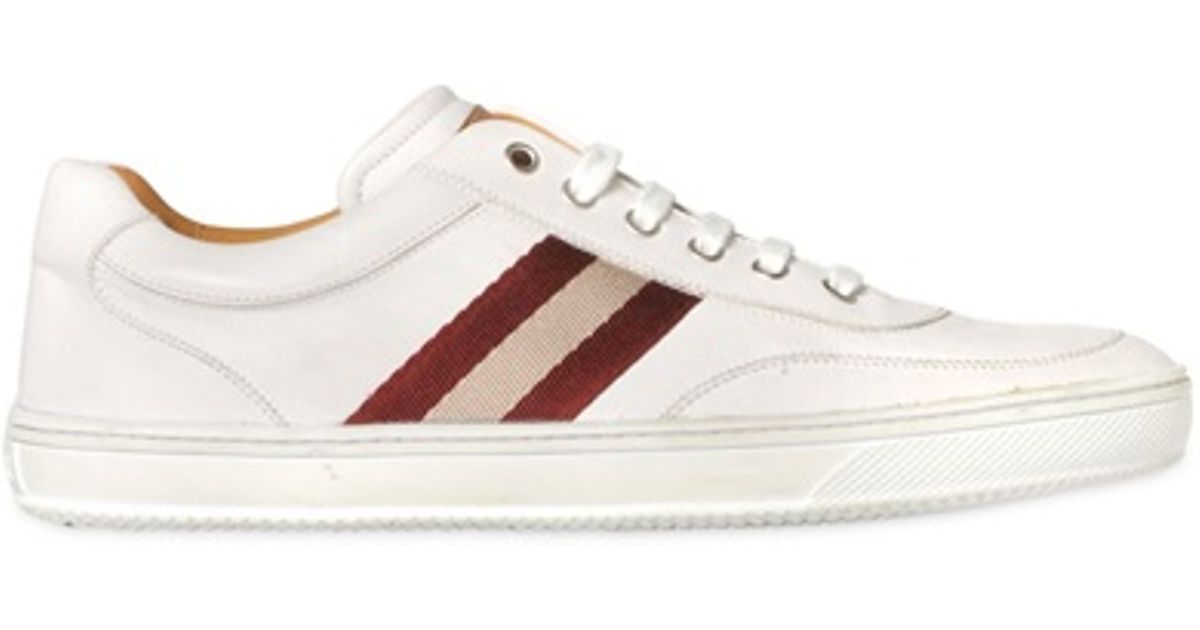 bally white shoes