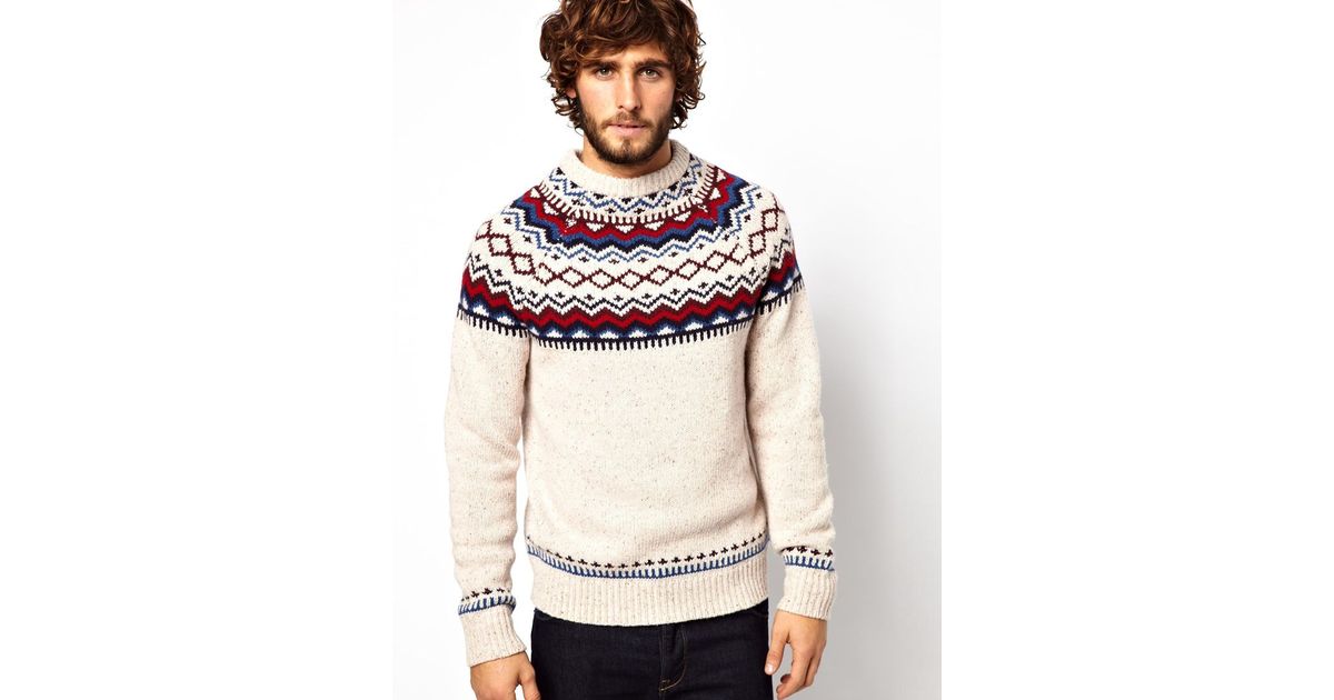 fairisle jumper for men