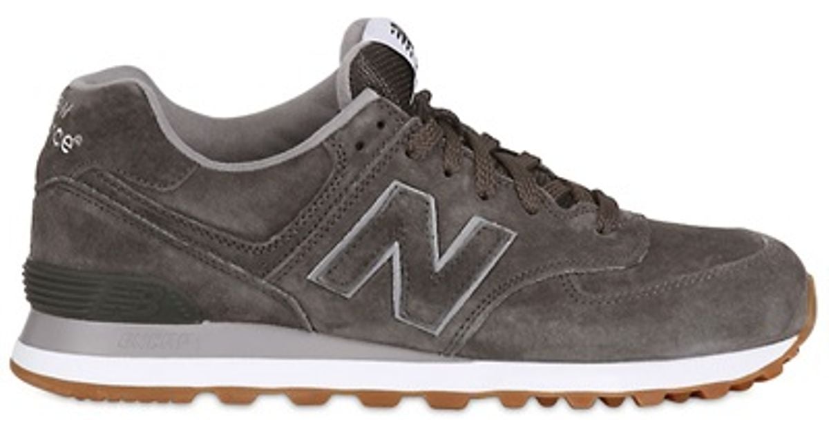 New Balance 574 Classic Suede Sneakers 