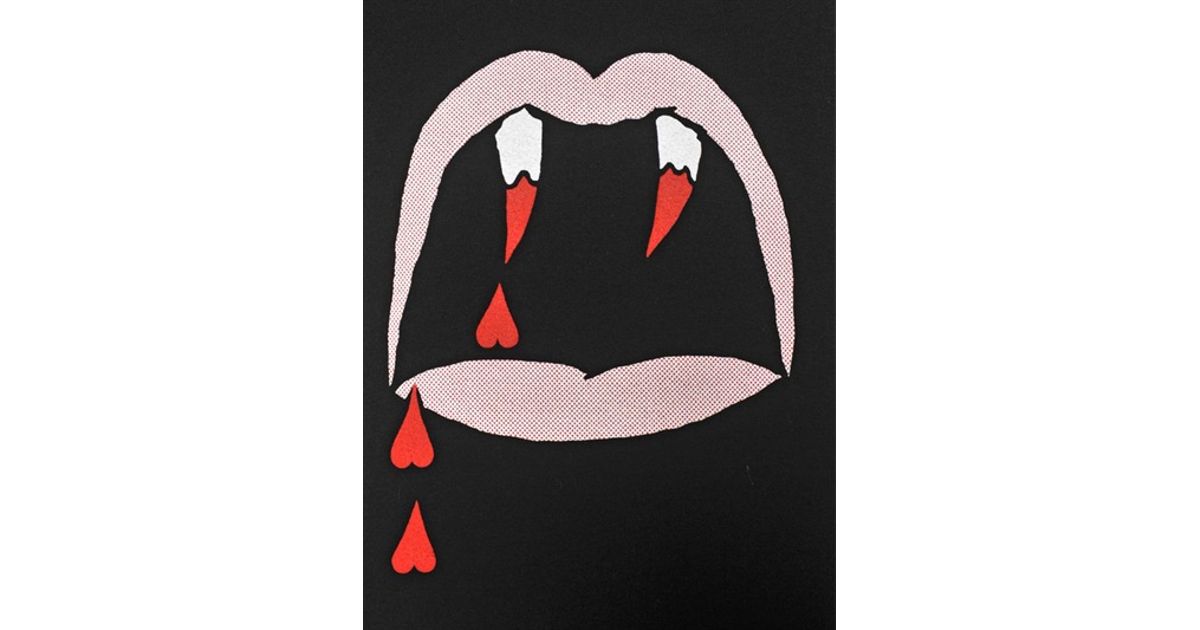 saint laurent vampire shirt