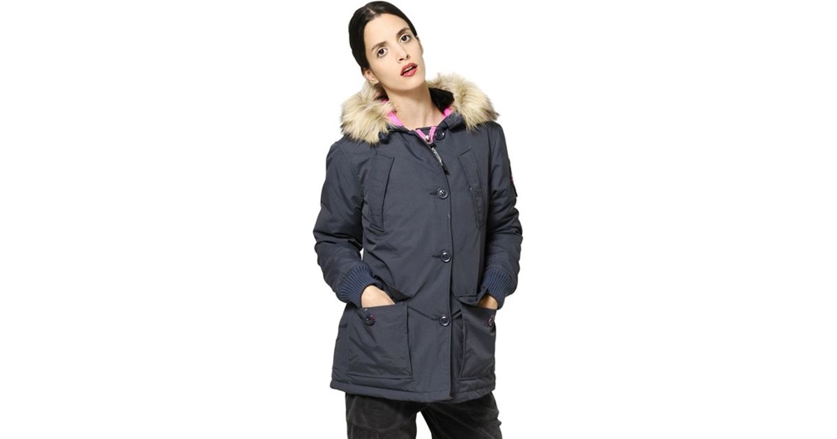 superdry fur hood coat