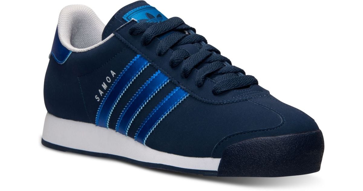 adidas Men'S Samoa Casual Sneakers From Finish Line in Blue for Men | Lyst