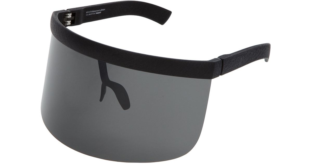 black visor sunglasses