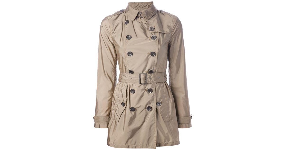 Burberry Brit Lightweight Trench Coat in Natural | Lyst