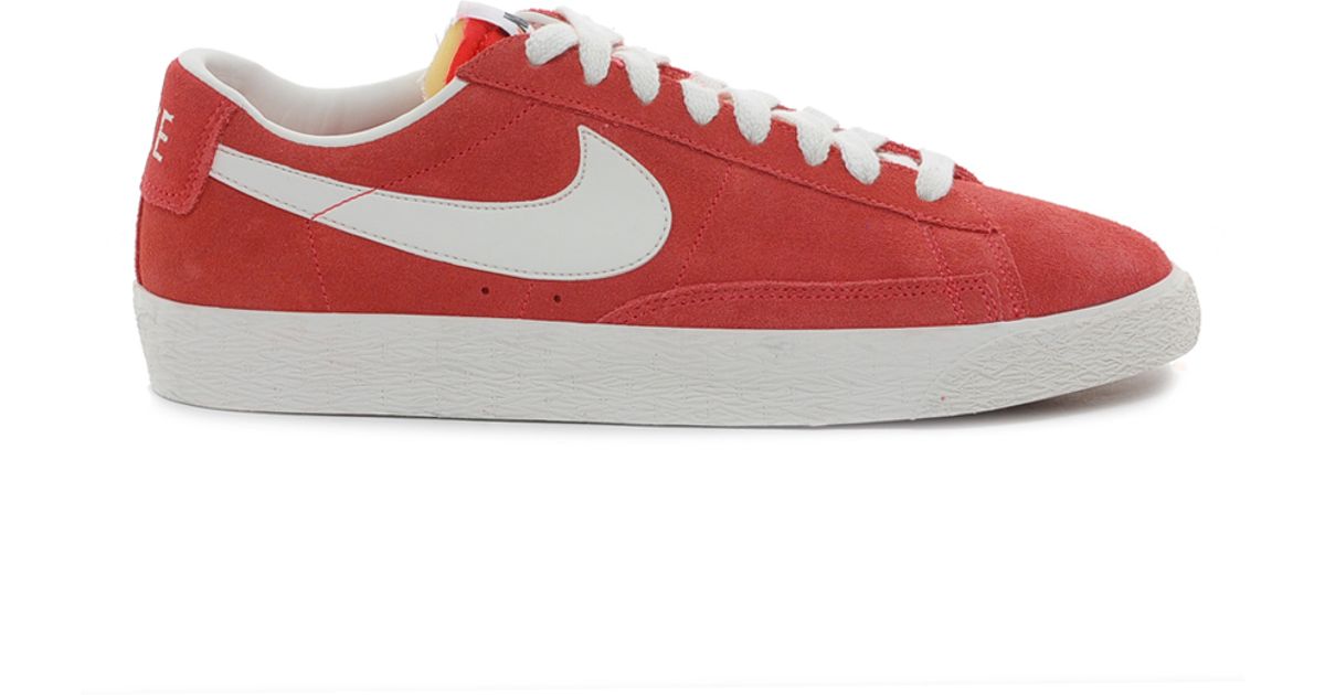 nike blazer mid suede red