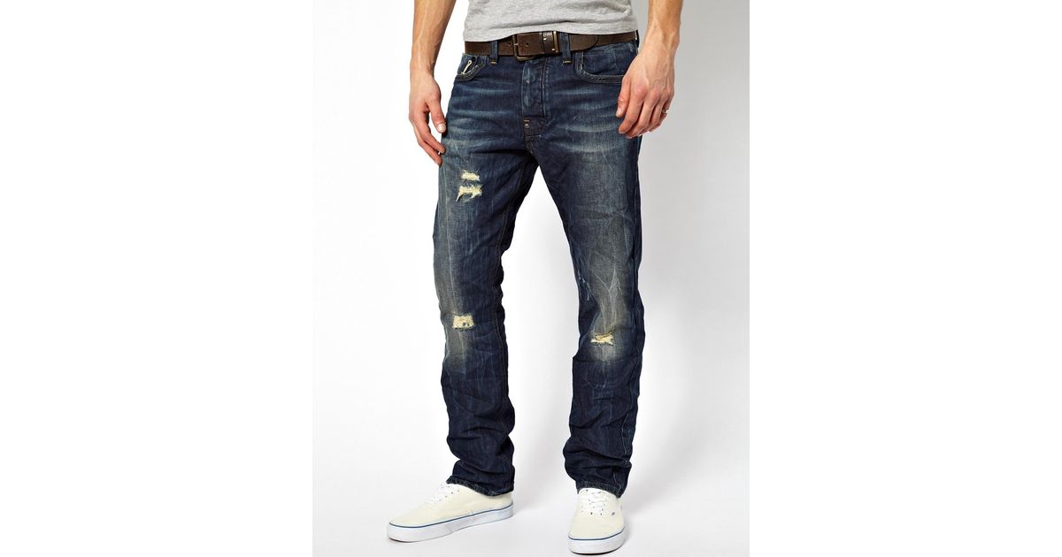 G-Star Attacc Men Blue Straight Regular Jeans W29 L29