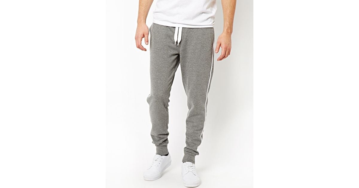 asos skinny grey joggers