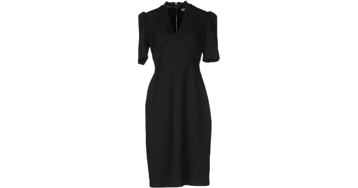Burberry Synthetic Short Dress in Black - Lyst
