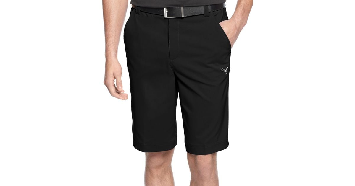PUMA Drycell Solid Tech Performance Golf Shorts in Black for Men | Lyst