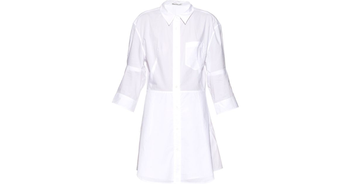 acne button down dress