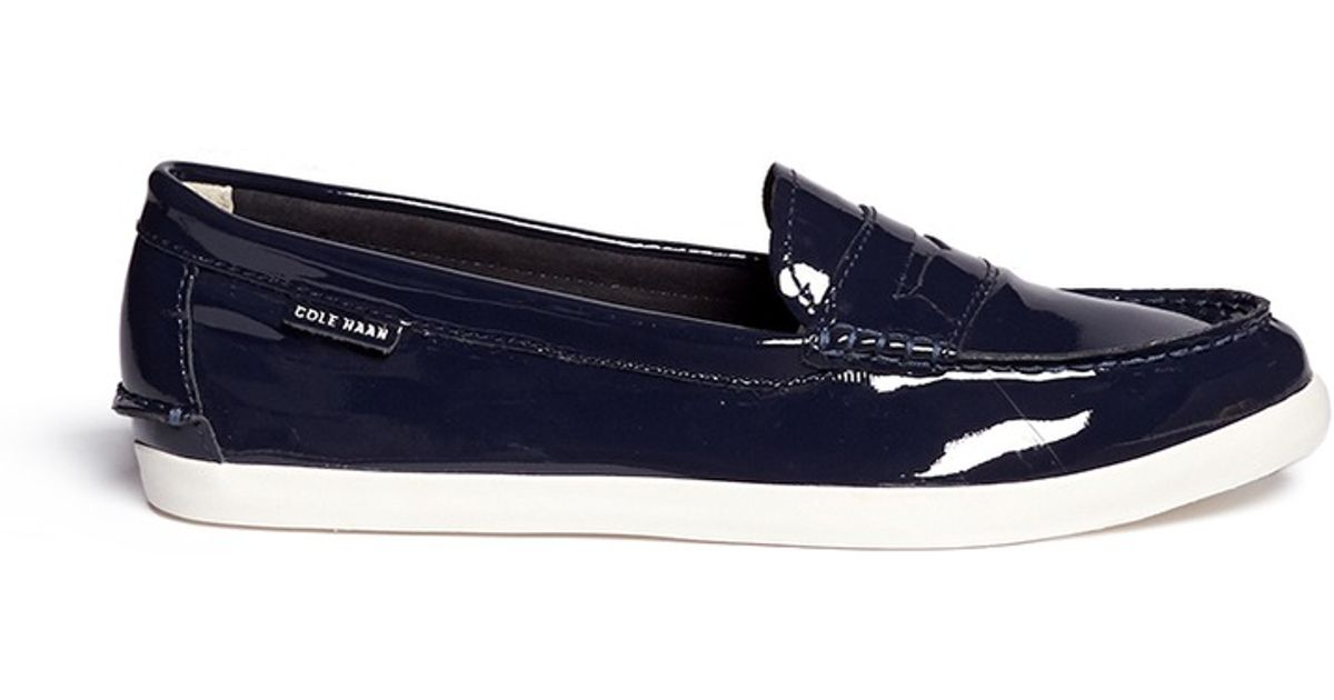 cole haan patent leather loafers