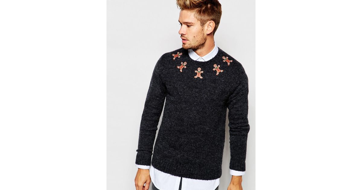 gingerbread man xmas jumper