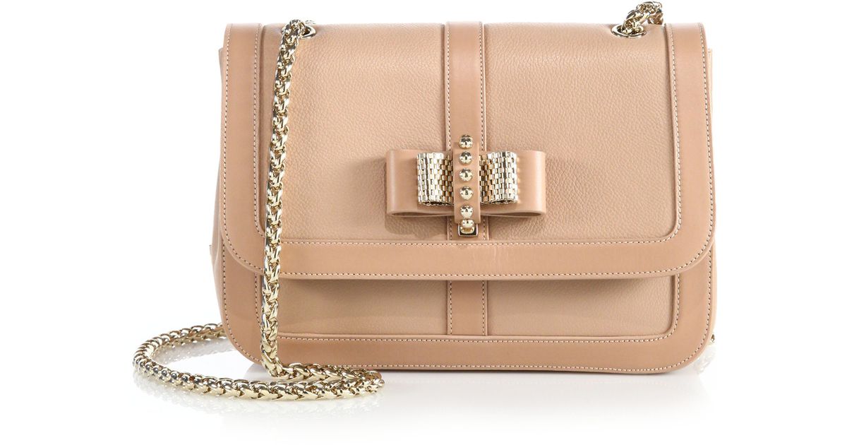 Christian Louboutin Sweet Charity Small Shoulder Bag in Nude (Natural ...