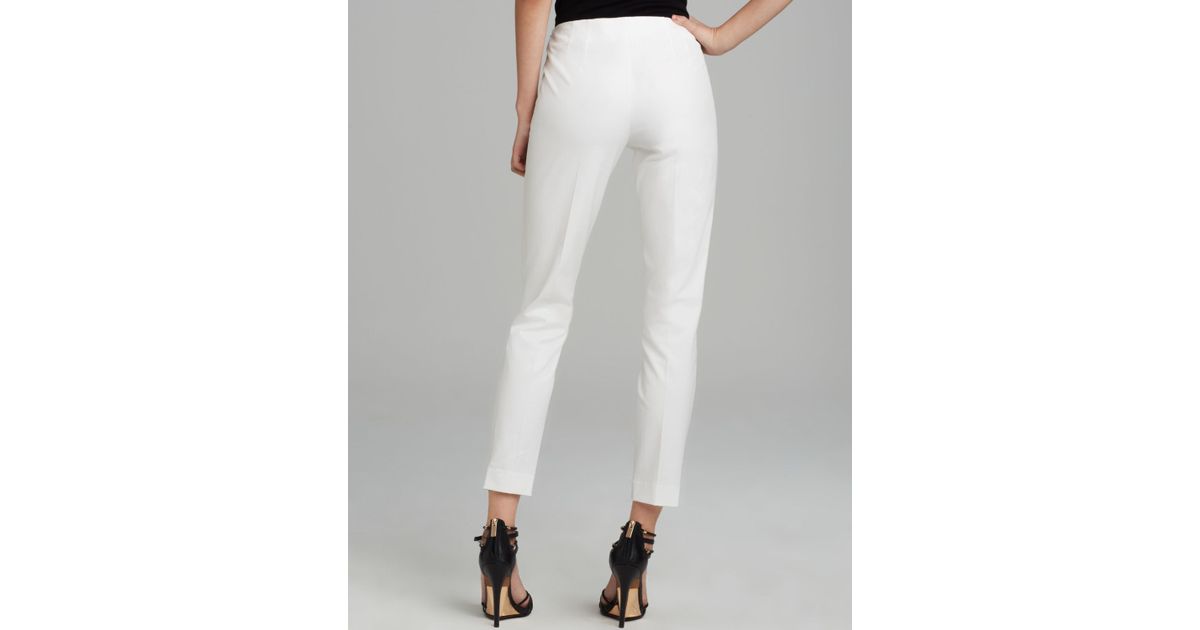 theory white pants
