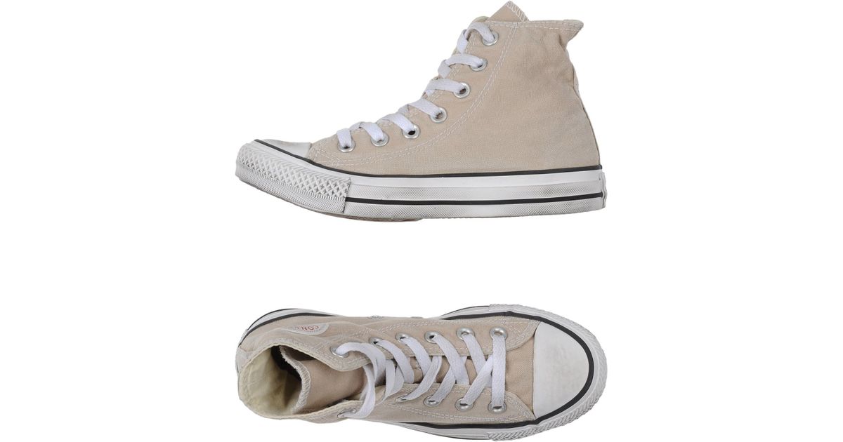 Converse High-tops & Trainers in Beige | Lyst